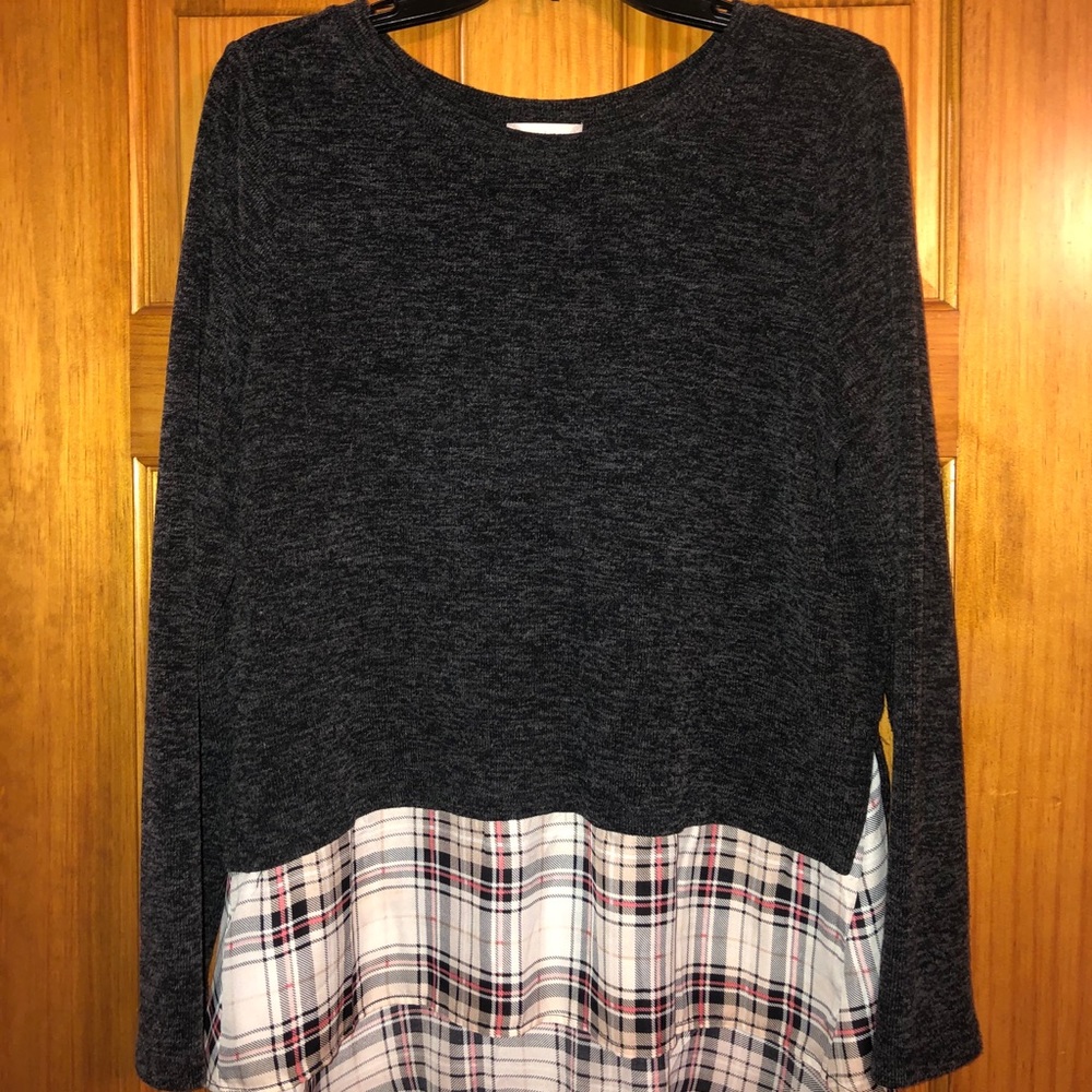 Altar’d State 2-in-1 Plaid Sweater